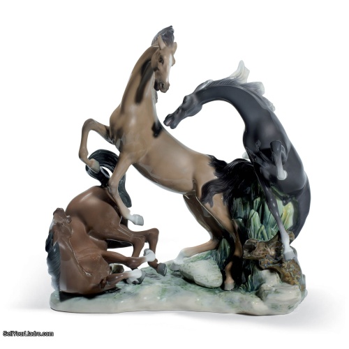 Lladro "Horses' Group" Sculpture – Ref. 01008619