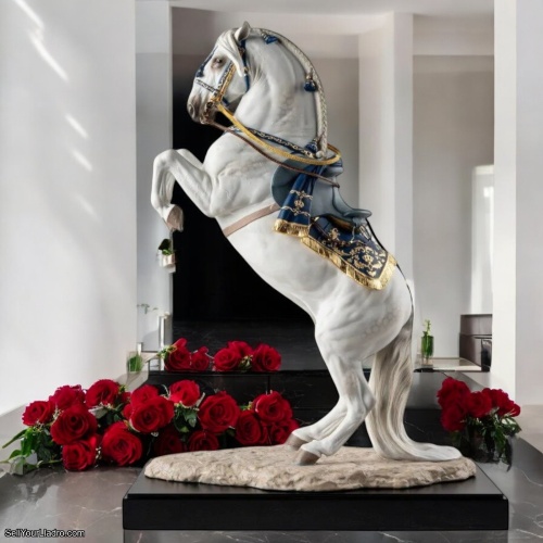 Lladro Spanish Pure Breed Horse Sculpture – Haute École | Limited Edition Collectible 01002031